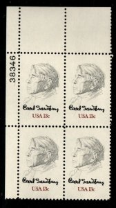 ALLY'S STAMPS US Plate Block Scott #1731 13c Carl Sandburg [4] MNH [STK]