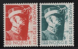 Norway 1972 King Haakon set Sc# 590-91 NH 