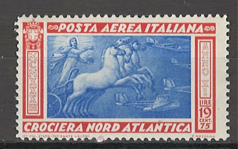 COLLECTION LOT # 4314 ITALY #C48 MH 1933 RIGHT PART