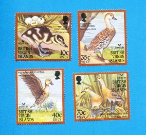 BRITISH VIRGIN ISLANDS - Scott 994-997 - VFMNH  - Birds, ducks - 2002