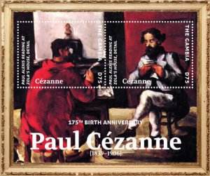 Gambia 2014 - Birth of Paul Cezanne - Souvenir stamp sheet - Scott #3578 - MNH