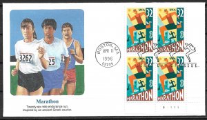 1996 #3067 Marathon  PB4 FDC