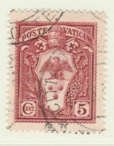 1940 Vatican City 5c Fine Used A13P39F99-