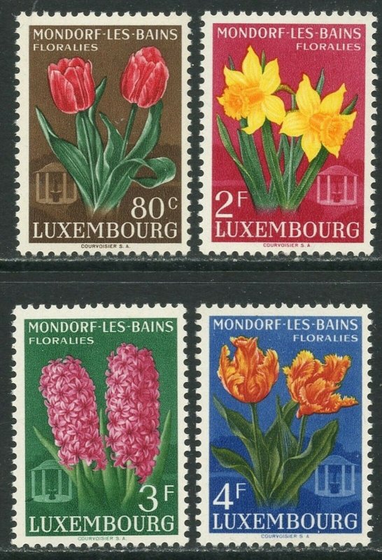 LUXEMBOURG Sc#300-303 1955 Flower Festival Complete Set OG Mint NH