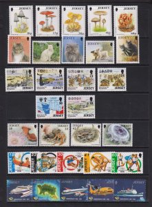 U.K. - Jersey - Issues from 1994, Mint, NH sets, cat. $ 30.65