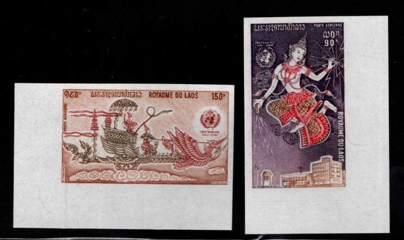 LAOS Scott C108-109 MNH** Imperforate stamp set