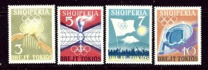 Albania 730-33 MNH 1964 Olympics    (ap3920)