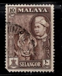 Malaya - Seleangor - #107 Tiger/Sultan Alam Shah - Used