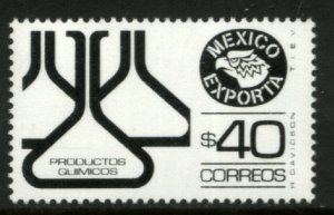 MEXICO Exporta 1583, $40P Chemistry flasks, Fluor Paper 8. MINT, NH. VF.