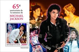 2024/03 - NIGER  - MICHAEL JACKSON 65TH  II      1V    MNH **