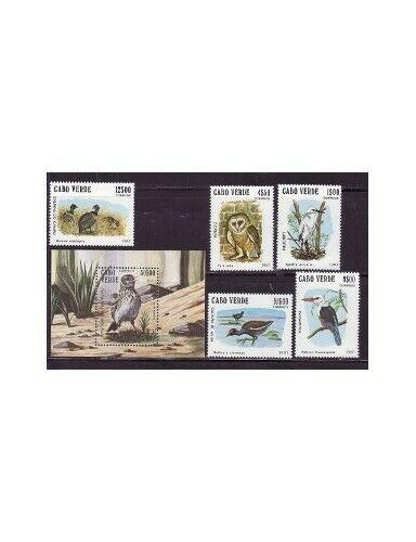 Cape Verde - Birds - 5 Stamp & S/S  Set  3J-001