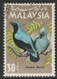 Malaysia Federation Scott 21 - SG21, 1965 Birds 30c used