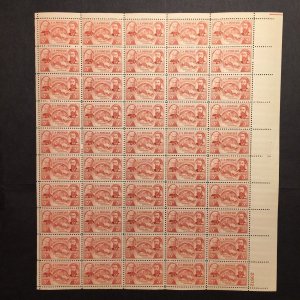 US, 964, OREGON, FULL SHEET, MINT NH, 1940'S COLLECTION