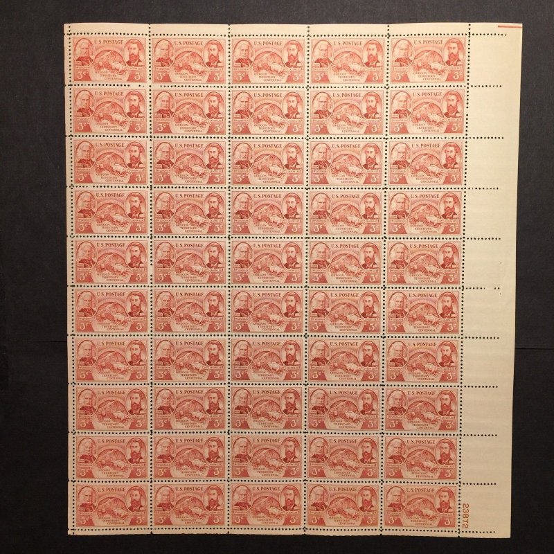US, 964, OREGON, FULL SHEET, MINT NH, 1940'S COLLECTION