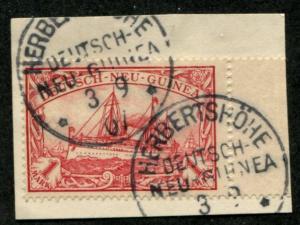 German New Guinea SC# 16, Kaiser's Yacht, 1mk Town Canceled