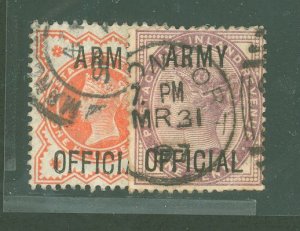 Great Britain #O54-O55 Used