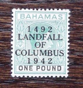 Bahamas 1942 Atterrissage de Columbus MM Sg175a