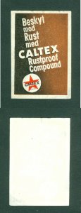 Denmark. Poster Stamp. CALTEX. Rustproof Compound. See Condition