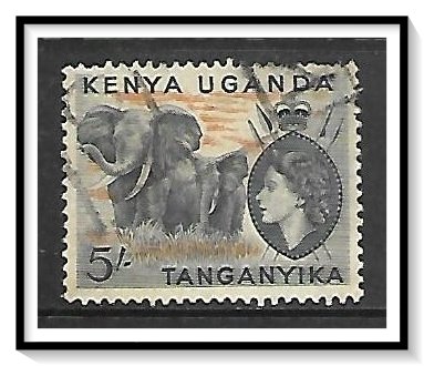 Kenya Uganda Tanganyika (KUT) #115 QE II & Elephants Used