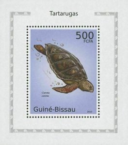 Turtles Caretta Caretta Mini Sov. Sheet MNH