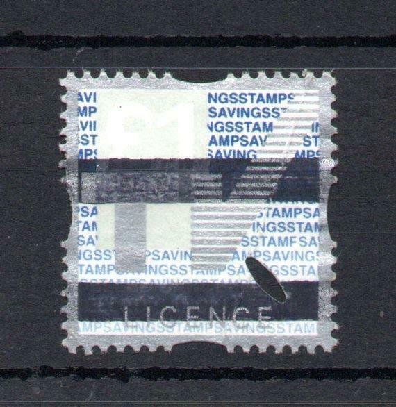 £1 LICENCE SAVINGS TRAINING STAMP UNUSED WITHOUT GUM