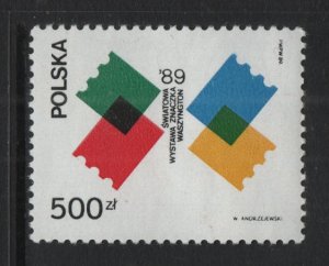 Poland  #2934  MNH  1989 World stamp expo