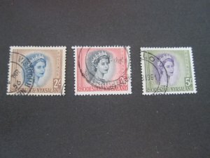 Rhodesia 1954 Sc 151-153 FU