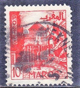 FRENCH MOROCCO SC# 255 **USED** 10fr  1949     SEE SCAN