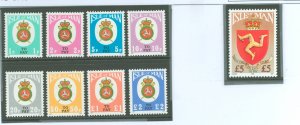 Isle of Man #J17-25 Mint (NH)
