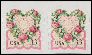 US 3274 Victorian Love 33c horz pair MNH 1999