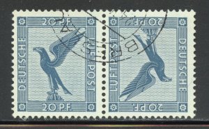 Germany Scott C30a Used NH Tête Bêche Pair - 1926 20pf German Eagle-SCV $260.00