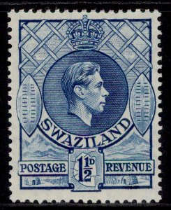 SWAZILAND GVI SG30b, 1½d light blue, NH MINT.
