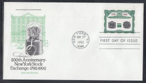 USA Scott 2630 Artmaster FDC - New York Stock Exchange