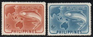 Philippines Sc #578-579 Mint Hinged