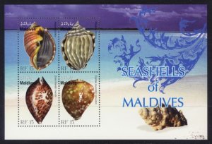 Maldives Sc# 3000 MNH Seashells (M/S)