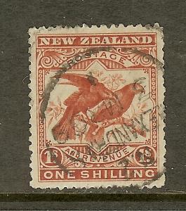 New Zealand, Scott #81, 1sh Parrots, Unwmk, Used