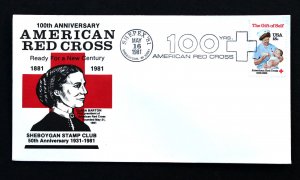 US #1910 Event Cover 100th Anniversary American Red Cross Cover SHEPEX 5-18-1981