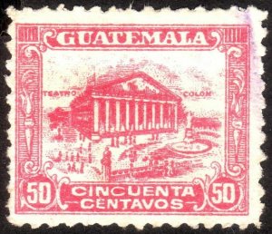 1924, Guatemala, 50c, Used, Sc 204