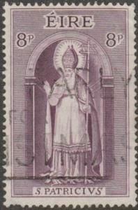 Ireland, Scott# 180, used, St,Patricks death, 8p, pale purple, #m010