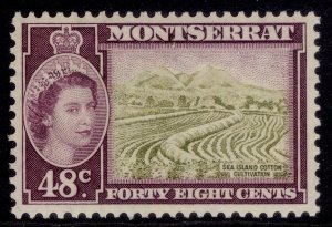 MONTSERRAT QEII SG145a, 48c yellow-olive & purple, NH MINT. Cat £17.