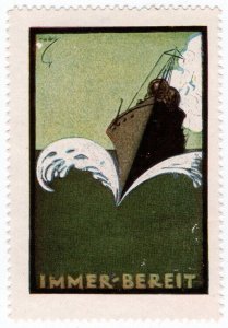 (I.B) Germany (Great War) Cinderella : Propaganda Stamp (Always Ready)