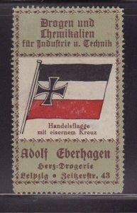 Specialty Flag Series, German Trade Flag with Iron Cross, Eberhagen Drug Store