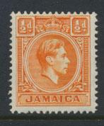 Jamaica  SG 121b  - Mint light trace of hinge    see scan and details