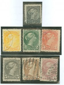 Canada #34-40 Used Single (Complete Set)