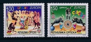 [41541] Bosnia Herzegovina Serbia 2002 Animals Circus Horses Elephants MNH