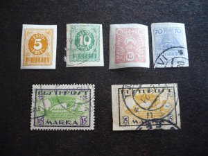 Stamps - Estonia - Scott# 29-31,33,35,36 - Used Part Set of 6 Stamps