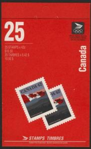 Canada 1356c Booklet BK138b MNH Flag over Hill