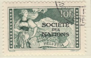 Switzerland Official League of Nations 1928-30 10fr Used Stamp A21P26F5695-