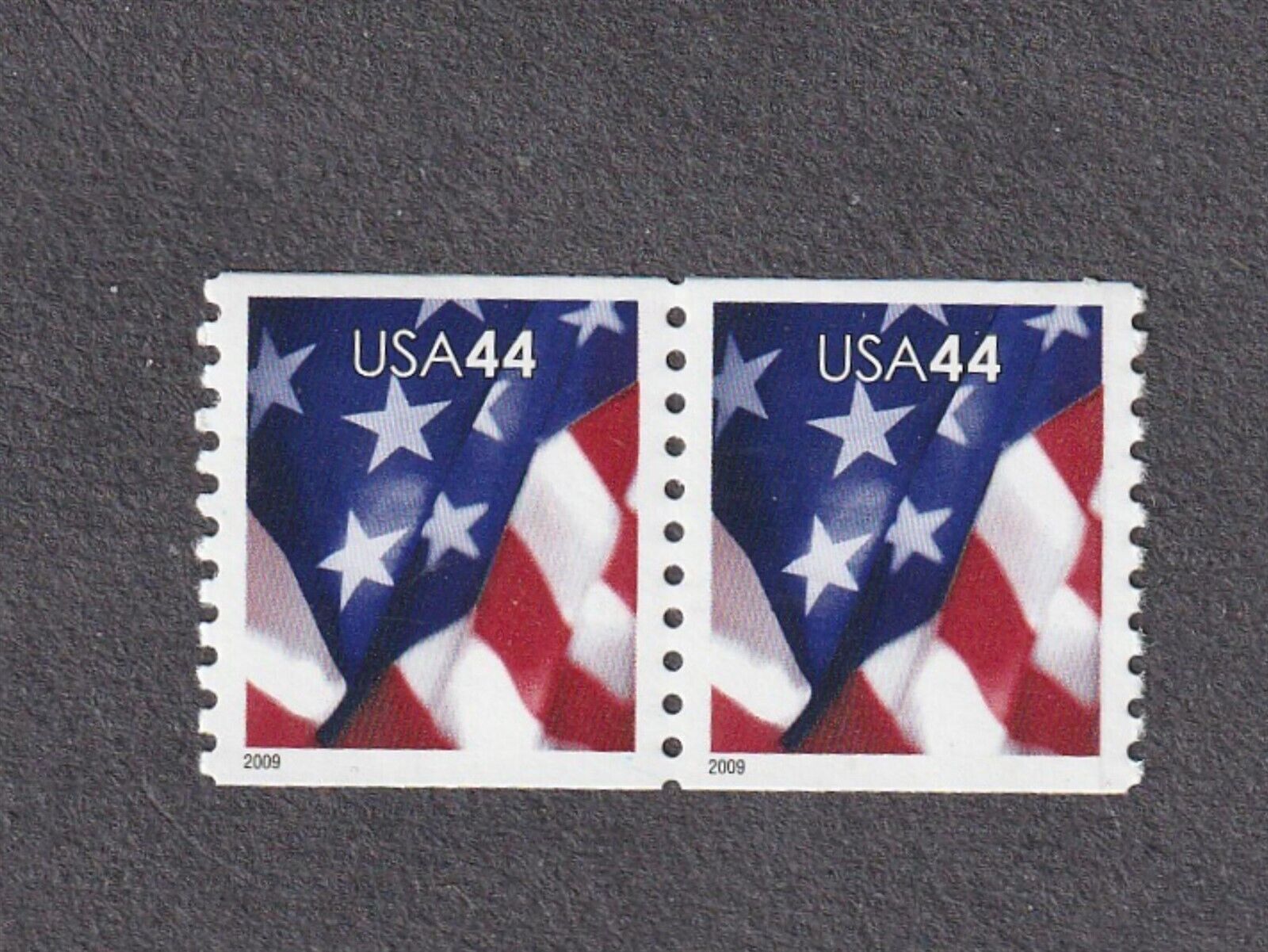 Pair 44c Flag WA US 4391 MNH F-VF