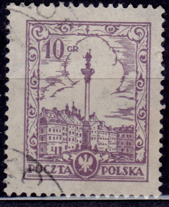 Poland, 1925-27, Sigismund Monument, 10g, sc#231, used
